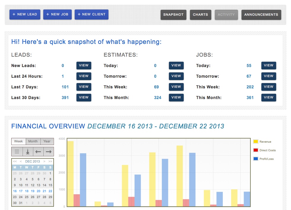 MoverBase Dashboard